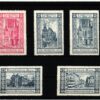 Poster stamp cinderella Vignette Sport Turnhallen Bau Turnverein Prag Männerturnverein