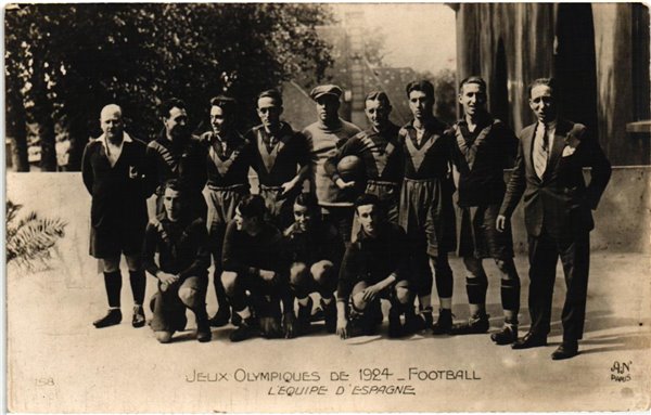 CPA Olympic Jeux olympiques Paris 1924 Football Espagne AN 158 Soccer Fußball Olympic Games