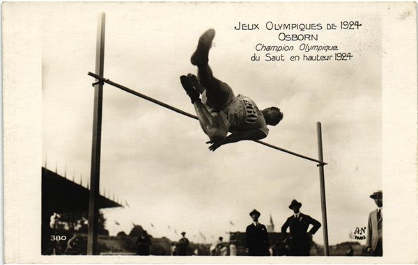 CPA Olympic Jeux olympiques Paris 1924 Harald Osborn Saut Hateur AN 380 Athletic Olympic Games