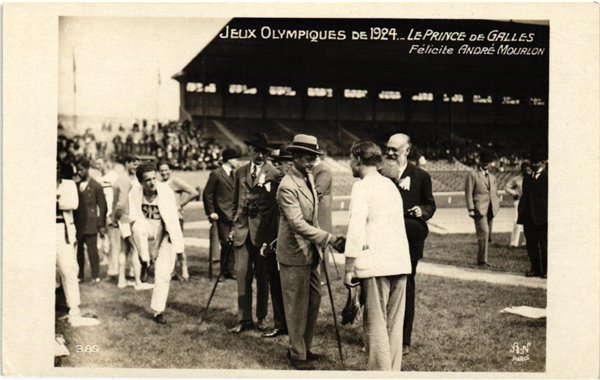 CPA Olympic Jeux olympiques Paris 1924 Prince de galles Andre Mourlon AN 385 Opening Ceremony Olympic Games