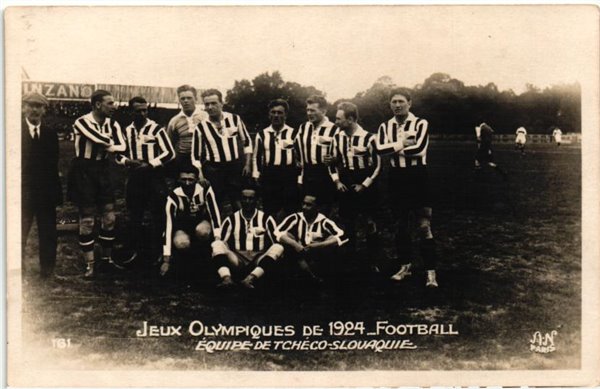 CPA Olympic Jeux olympiques Paris 1924 FOOTBALL Tcheco Slovaquie AN 161 Fußball Soccer CSSR