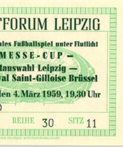 Ticket Messe Cup Leipzig Union Royal Saint Lilloise Brüssel Soccer Eintrittskarte 