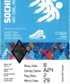 Olympic Games Sochi 2014 Short Track Speed Skating 18.02.2014 Ticket
 Olympische Spiele