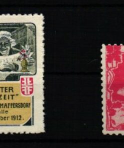 Poster stamp cinderella Vignette Sport Turnhalle Maffersdorf Jahn Turnvater