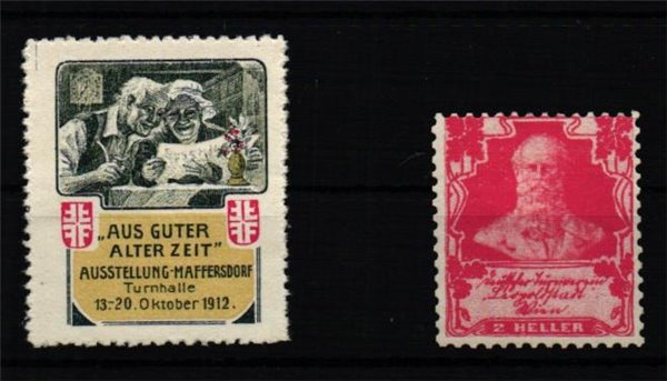 Poster stamp cinderella Vignette Sport Turnhalle Maffersdorf Jahn Turnvater