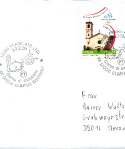 Italy, Torino 2006 FDC 2004 Pragelato, Bardonecchia, Sauze d'Oulx Turin, Olympische Winterspiele, Olympic Winter Games