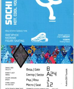 Olympic Games Sochi 2014 Figure Skating 11.02.2014 Eiskunstlauf Ticket
 Olympische Spiele