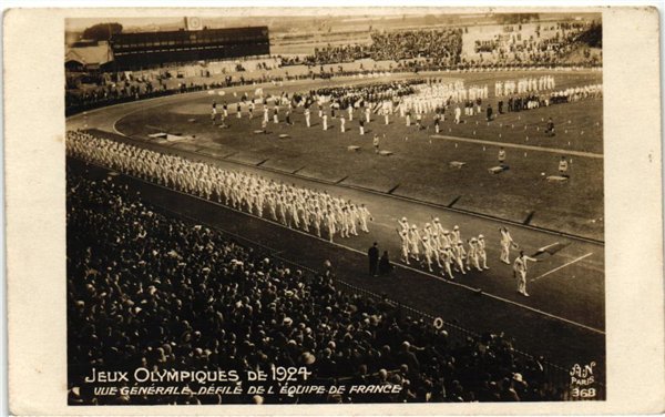 CPA Olympic Jeux olympiques Paris 1924 Vue Generale Equipe France AN 368