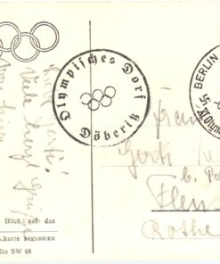 CPA Olympic Jeux olympiques Berlin 1936 Olympic Village Olympisches DOrf Döberitz