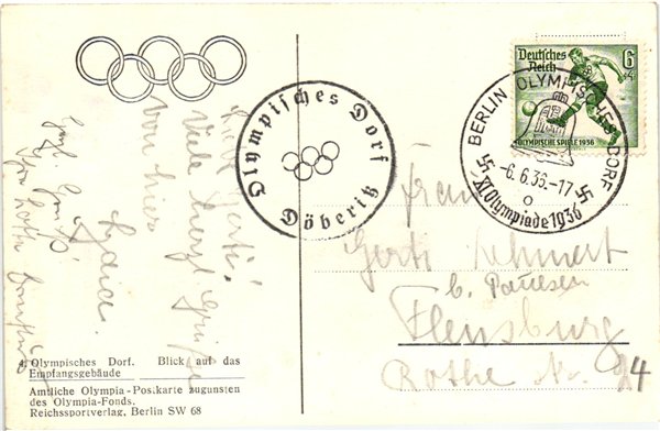 CPA Olympic Jeux olympiques Berlin 1936 Olympic Village Olympisches DOrf Döberitz