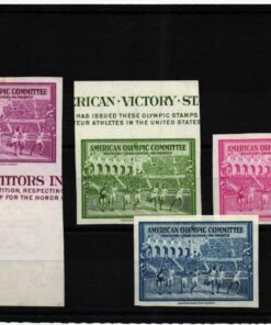 American Olympic Comittee Cinderella Vignete Helsinki 1940 Olso Olympic Games, Olympia, JO